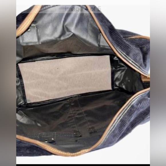 ⚓️ NEW! NAUTICA TRAVEL BAG! NAVY CORDUROY CARRY ON! UNISEX!!!!! - Picture 5 of 7